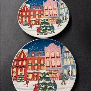 Dwell Essentials Set of 2 Salad Plates NWT 8.5 x 8.5